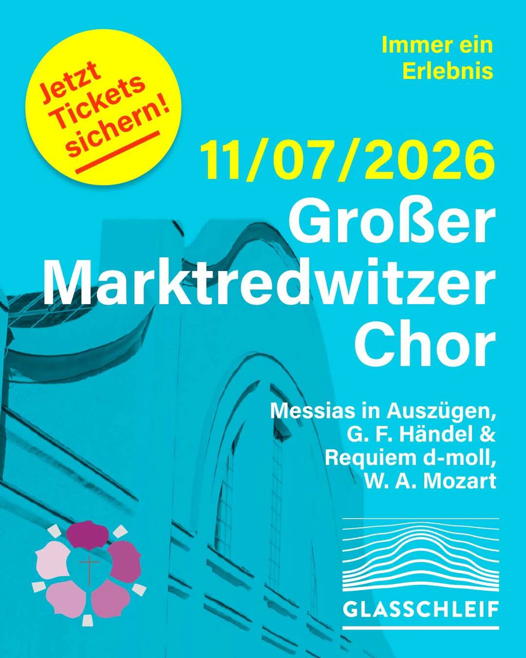 Michael Grünwald und der große Marktredwitzer Chor in der Glasschleif